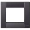 Vimar Serie Idea - Placca Classica 3 Modulo Silk Nero