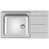 Foster Lavello da cucina 1 vasca con gocciolatoio 86 cm Inox - Evo