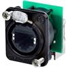 Neutrik NE8FDP-R-B RJ45 Connettore dati etherCON D Serie NE8FDP-R-B femmina, ad angolo: 8P8C nero, 1 pezzo