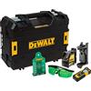 DEWALT Nivel Láser autonivelante verde de 2 líneas en cruz (horizontal y vertical) + Medidor láser de distancias con alcance de 30m per qualità e praticità per uso pratico risultati affidabili 2 l