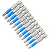 WPKD BLUEIY Punte per Cacciavite Magnetiche in Acciaio S2, Punte per Cacciavite Elettrico da 12 Pezzi Punta per Cacciavite Magnetico a Testa Incrociata per Computer Smartphone