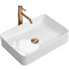 Rea - Lavabo Da Appoggio Avia Lavandino Bagno 510 X 345 X 110 mm Ceramica (Bianco)