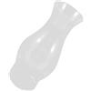 KOMBIUDA Paralume 7,5 Cm Vintage in Vetro Trasparente Accessorio Decorativo Affidabile per a Kerosene per Lampade a Olio Arredamento Casa