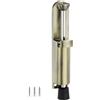 SENRISE Fermaporta telescopico a molla, in acciaio inox, con pedale, per casa, garage, patio (bronzo)