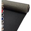 MadeInNature Moquette Evenementielle Riutilizzabile e Robusta, Moquette per Esposizione e Stand Classificata Anti-Fuoco, Larghezza 2 metri, Colore e Lunghezza a scelta (Nero, Lunghezza 3000cm)