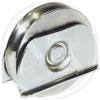 P & B RUOTA PER CANCELLI SUPPORTO APERTO GOLA U NF131 Ø 120 mm.