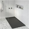KOES - Piatto Doccia in Resina Serie AMUR - 70x100 - Nero RAL 9005