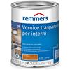 Remmers Vernice trasparente per interni ciliegio, 0,75 litri, vernice trasparente a base d'acqua per interni, con resina naturale olio di lino, per mobili, pavimenti, porte interne e scale