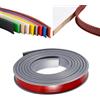 FEINIAO Nastro autoadesivo in TPE, per bordi di mobili, bordo a forma di U, per armadietti fai da te, armadi, tavoli e sedie (1 M-18 mm, grigio)