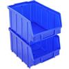 S&S-Shop 26 scatole impilabili, colore blu, misura 3 (145 x 248 x 127 mm), portaoggetti, per scaffale, per conservare