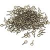 QUARKZMAN 200pz Piccoli Perni con Occhiello Vite Mini Ganci con Viti Autofilettanti 5x10x1.2mm per Gioielli Artigianato Fai da te Tonalità Bronzo