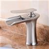 ANWEALTH Rubinetto Bagno Miscelatore Lavabo Miscelatore per Lavello Cascata Spazzolato Rubinetto da Bagnos Miscelatore Monoforo per Lavabo da Bagno