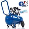 NTG Compressore silenzioso NTG 9 bar | Serbatoio da 50 l | Potenza 1470 W | Senza olio | versatile con manometro e regolatore di pressione Serbatoio da 50 l (compressore con starter kit)