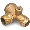 BE-TOOL Valvola di ritegno non ritorno compressore valvola di ritegno valvola compressore aria 3-Way per compressore d'aria diretto (femmina, 0,9 cm x 14 mm x 0,3 cm)