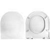 HYDRO HOME Copriwater Sedile Wc compatibile con FLO KERASAN, In Plastica Termoindurente Avvolgente,Colore Bianco MADE IN ITALY CHIUSURA CLASSICA