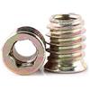 Buachois Dado Per Inserto da 20 Pezzi/pacco, M6 M8 M10 Dado a Testa Esagonale con Esagono Incassato, Dadi Per Inserto a Esagono Incassato in Acciaio al Carbonio Filettati Per Mobili in Legno(M8*17mm)