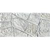 Generico Piastrella Mattonella Gres Porcellanato Effetto Pietra, ciotoli grigi sfumato dim 25 x 50 cm, 10 Pezzi, 1,25 mq, per Rivestimento Interno/Esterno