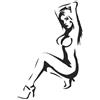 cfsupplies SEXY LADY (1) aerografo, decorazione da parete, stencil in vero Mylar riutilizzabile 125 micron