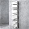 doporro Scaldasalviette da Parete per Bagno 160x50 cm, Radiatore Termoarredo Piatto in Acciaio ad Acqua Calda, Attacco Basso Centrale, Colore Bianco