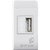 AVE SPA Caricatore USB Universale 3A 1 Modulo Domus Bianco - AVE SPA 441082USB3A