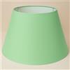 Generico 45 cm Paralume Cono, Tessuto di Cotone con PVC Bianco, Prodotto Artigianale, per Lampada da Tavolo, Piantana (Verde Chiaro)