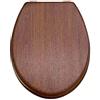 easily Sedile WC Universale in MDF di Alta Qualità, Tavoletta Copriwater con Cerniere in Metallo Cromato, Tanti Motivi Colorati per Bagno e Toilette (Legno 2)