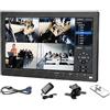 Generico MONITOR 10 POLLICI FULL 1080P COLORI AV VGA HDMI BNC VIDEOSORVEGLIANZA VIDEO PC