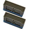 Dorccsi Aeratore per rubinetto, 2 pezzi di filtro rettangolare in plastica per rubinetto, parti di ricambio per aeratore per lavello per cucina, bagno, lavello, filtro per, per