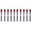 Uadme Punte per Cacciavite a Croce Magnetiche, 10 Pezzi PH2 65mm Inserto per Cartongesso in Acciaio Al Cromo Vanadio, Punte Avvitatore Anti Scivolo per Trapano Elettrico, Rosso
