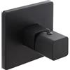 Inbagno Miscelatore Per La Doccia Serie Lotus Da 11 Cm In Ottone Color Nero Opaco Con Leva Zero Monocomando Quadrata E Installazione Con Corpo Ad Incasso