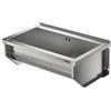 KUNe SOLIDUM 70 - Lavello in acciaio inox per montaggio a parete, dimensioni esterne 78 x 47 x 28 cm (larghezza x profondità x altezza) cm