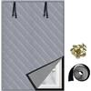 Generic Tende Termiche Isolanti Window Pellicola Isolante per Finestre Copertura Isolamento Termico Invernali, Contro Freddo Kit Adatto per finestre di soggiorno(Gray,20x24in/50x60cm)