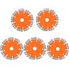 Huanyu 5 pezzi di lama 125mm per Parete Scanalatori Scanalatore Tagliatrice industriale Marmo Granito Scanalatura Mattonelle Taglierina Mattone Scanalatrice