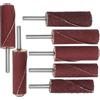 CLISPEED Tamburi Abrasivi 7 Pezzi Ruote a Lamelle Per Levigatura Metallo e Legno, Kit Accessori Per Smerigliatrice Angolare, Compatto e Portatile Per Uso Professionale