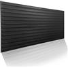 I K H E Malarka Pannelli da parete in polistirolo 3D, pannelli da soffitto, XL, decorativi, lamelle in polistirolo, imitazione, soffitto, rivestimento da parete, spessore 3 mm, 100 x 50 cm, 14 m², 28 pezzi (oro 3D