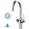 VIZIO Cucina Rubinetto cucina 4 VIE per sistemi Frigogasatori e filtro acqua depuratore con canna girevole 360 ° - Cromo