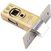 SENRISE Chiavistello per porta, 1 pezzo in acciaio inox, tipo invisibile, per uso con maniglie a leva (piatto 35 mm)