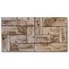 Grace Baltic - Pannelli da parete 3D per decorazione di pareti interne in PVC (18, Cappanna Di Tronchi)