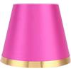 Jenngaoo Paralume in Tessuto Paralume Moderno in Stile Europeo per Lampada da Tavolo E27 e Lampada da Terra Camera da Letto Soggiorno Dormitorio Decorazione Ufficio(rosa rossa)