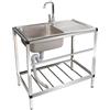 AYHARYLH Lavello Da Cucina Commerciale Easy Outdoor Lavandino Da Esterno Con Rubinetto Per Garage Lavabo Da Esterno A Libera Installazione Lavandino Commerciale Professionale Con Rubinetto