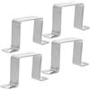 PENIKOKO Collari per Tubi Quadrati in Acciaio Inox 304, Fermatubo Quadrato 2x2 Pollici Fori 7,5cm, Resistente al Vento e Supporto Robusto per Balconi e Drenaggio, Confezione da 4 Pezzi