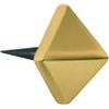Bal maniglie Borchia quadra a piramide in ottone con chiodo 1311-25x25 mm