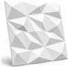 Deccart Pannelli Murali Decorativi Per Pareti 3D 50x50 cm XPS - Bianco