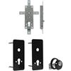 MAS19 KIT PER PORTA BASCULANTE SERRATURA 4 PUNTI DI CHIUSURA 8234.4 + DEFENDER 806