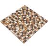 conwire mosaico piastrelle di rete parete Crystal/Pietra Mix beige/marrone vetro pietra naturale piastrelle specchio quadrato, cucina e bagno