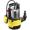 TROTEC POMPA sommersa TWP 11000 ES - Pompa per acque sporche - Portata 20000 l/h, Potenza 1.100 Watt, Profondità massima di immersione 7 m, Protezione da funzionamento a secco, IPX8