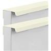 DSWZLQDXB Set da 2 Maniglie per Mobili Invisibile Tiretti per Cassetti Lega di alluminio Maniglia dell'armadio Nascosta Pomello per Corrimano Angolo retto scomparsa Manopole (Length 120mm,Beige)