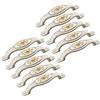 Creatwls 10 maniglie per cassetti, armadi, porte, cassetti, in lega di zinco, per mobili da cucina, decorazione in ceramica