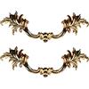 JIAOLUN123 Maniglie per mobili vintage Pomello per porta in lega di zinco Tiretti per armadio in stile europeo Retro Manopole da polso decorazione per cassetto,comò,2 pezzi (Hole distance 64mm,Gold)
