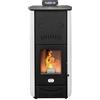STUFE A PELLET ITALIA Asia 24 Kw WiFi - Stufa a Pellet Idro Efficienza 92% Scalda 180m² Autonomia 22H Programmabile Controllo WiFi 5 Velocità e Potenze Garanzia 24 Mesi Bianco